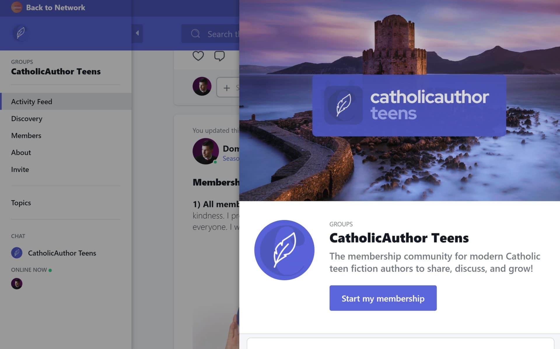 Announcing: CatholicAuthor Teen! The community for high school fiction writers