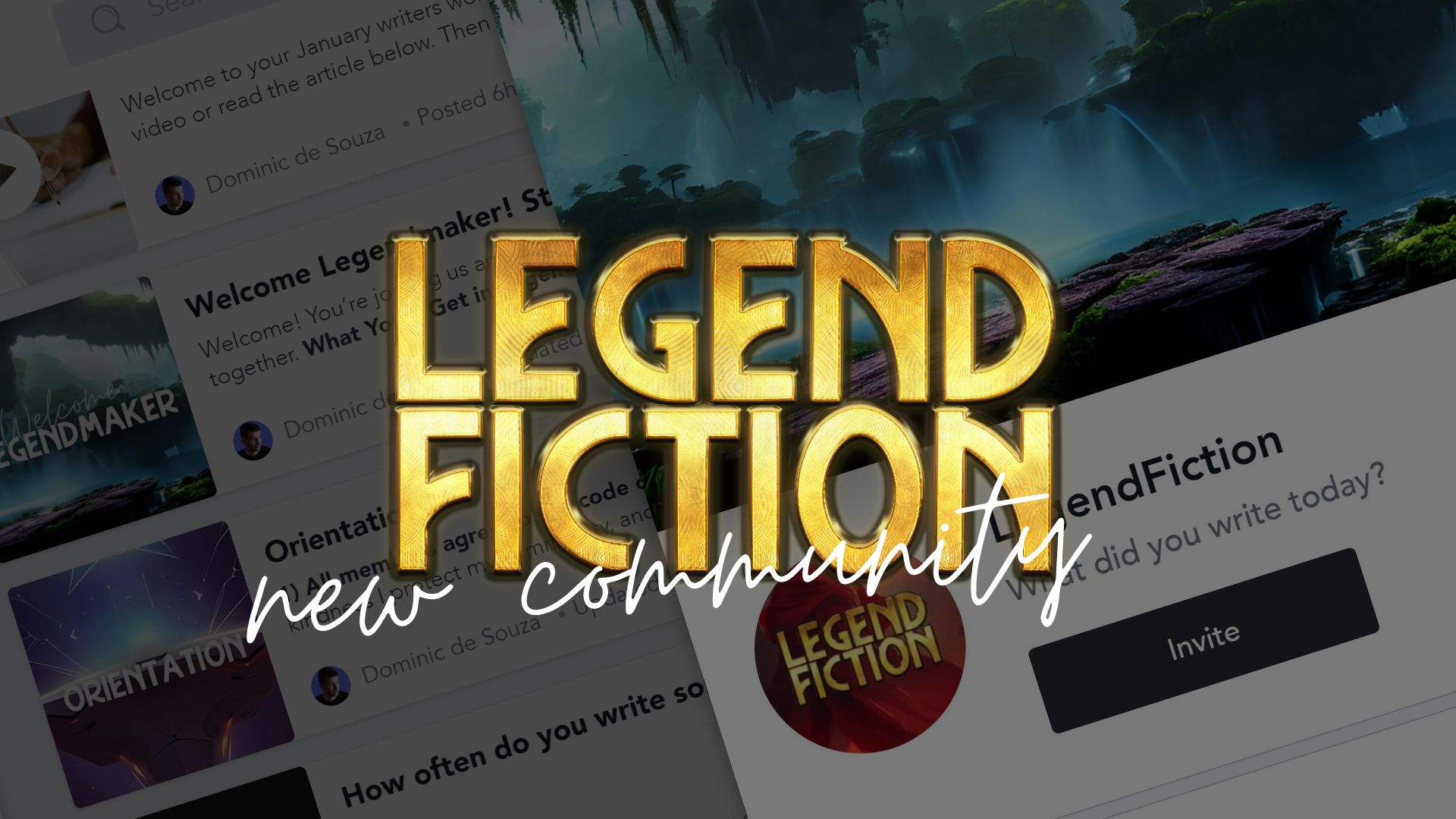 Announcing: the new LegendFiction community