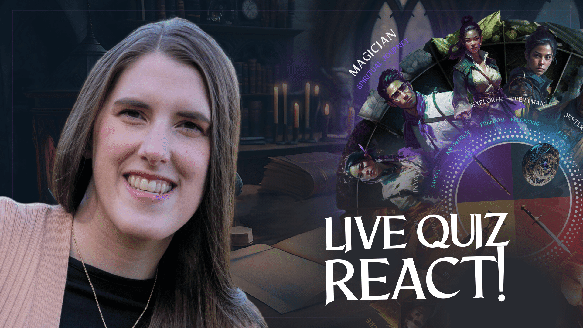 Live Quiz React! Anjanette Barr takes the Wheel of Legends Quiz