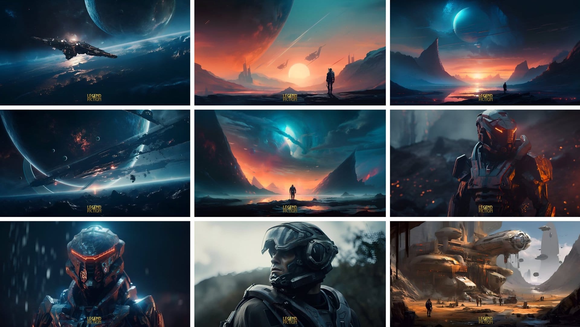 Epic Science Fiction Heroes, Vehicles, & Landscapes- Free wallpapers for your screens, stories, & inspiration!