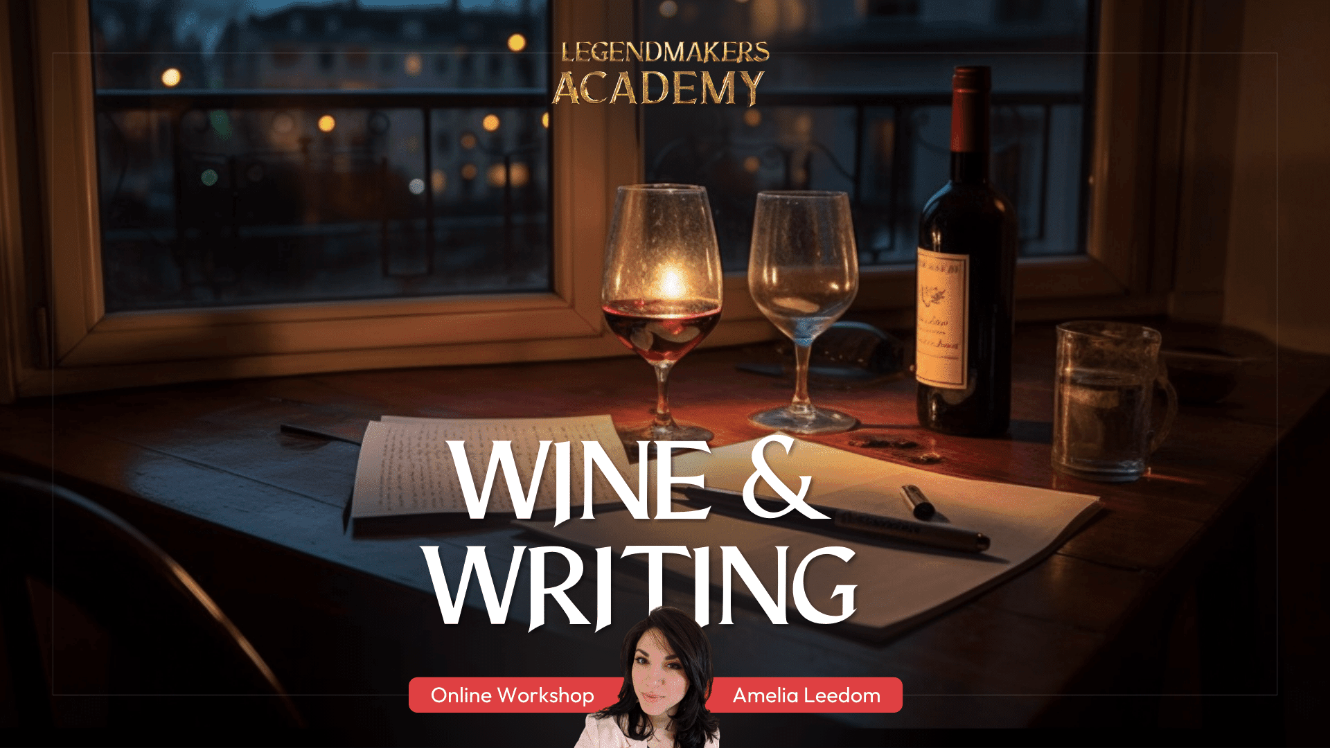 Wine & Write: A Fun Workshop Series with Amelia Leedom